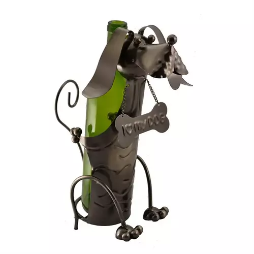 Dog with Bone Collar Bottle Holder